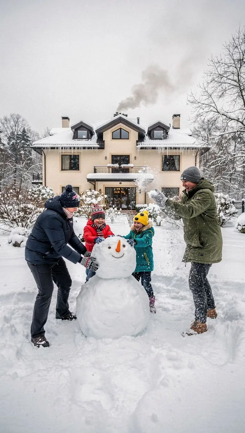 Sonnenuntergang über dem See, gesehen von der privaten Villa.